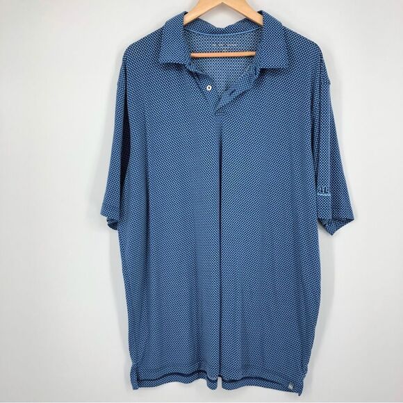 Peter Millar Polo Mens XXL Blue Seaside Short Sleeve - Picture 1 of 7